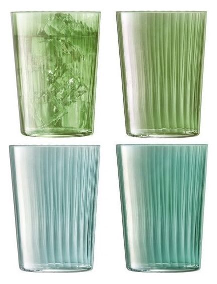 LSA Набір склянок тамблерів Gems 560 мл 4 шт. Колір Нефрит Асорті, зображення 2