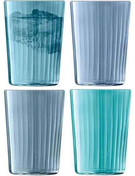 LSA Набір склянок тамблерів Gems 560 мл 4 шт. Колір Сапфір Асорті, зображення 2