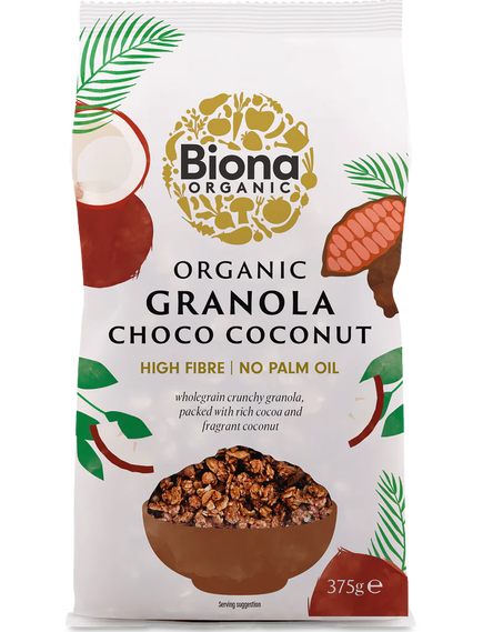 Гранола Шоколад-Кокос органічна Biona Organic 375 г