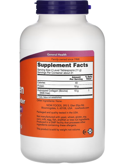 Now Foods Пептиди Колагену у вигляді порошку 227 г, зображення 2