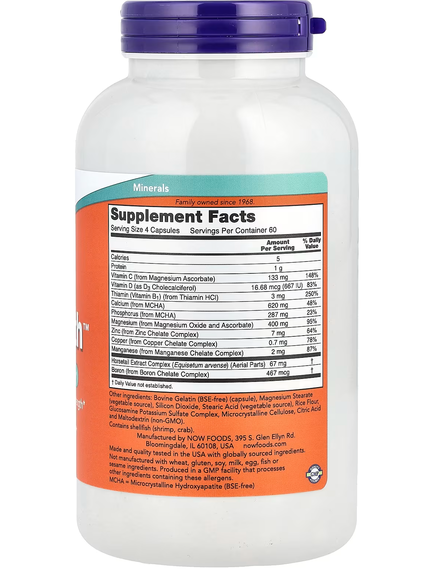 Now Foods Добавка для здоров'я кісток 120 капсул, зображення 2