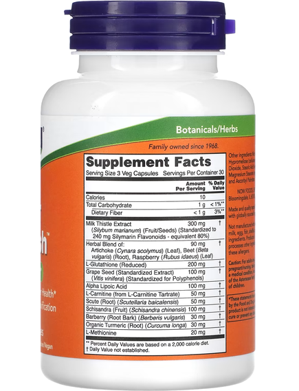 Now Foods Liver Refresh Підтримка печінки 90 веганських капсул, зображення 2