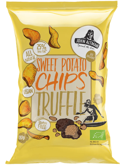 John Altman Чипси з солодкої картоплі Трюфель органічні упаковка 12шт*90 г, зображення 2
