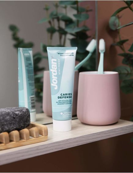Jordans Зубна паста Захист від Карієсу з фтором та ксилітом 75 мл, зображення 2