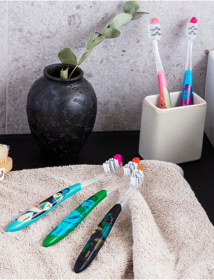 Jordan Зубна щітка Individual Clean Середньої жорсткості, Основний колір: Синій, зображення 4