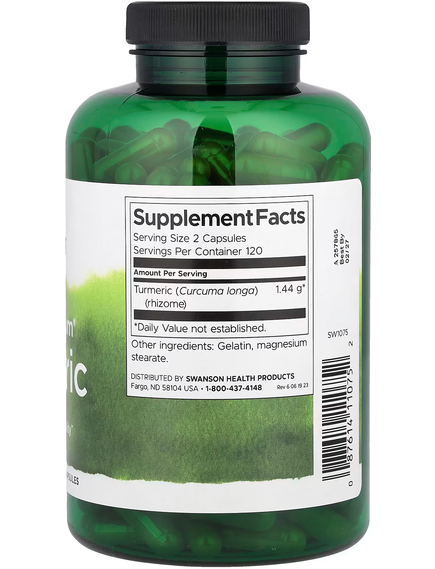 Swanson Full Spectrum Куркума 720 мг 100 капсул, зображення 2