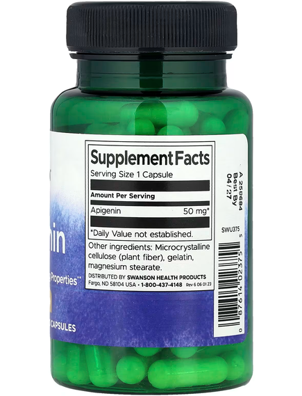 Swanson Апігенін 50 мг 90 капсул, зображення 2