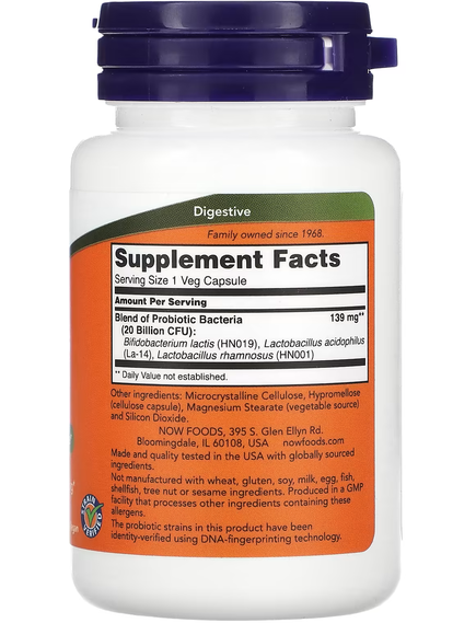 Now Foods Пробіотики для жінок 20 млрд КУО 50 веганських капсул, зображення 2