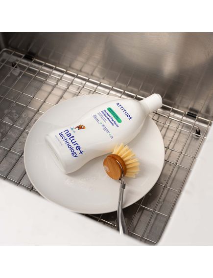 Засіб для миття посуду Зелене Яблуко-Базилік Attitude 700 мл, зображення 2