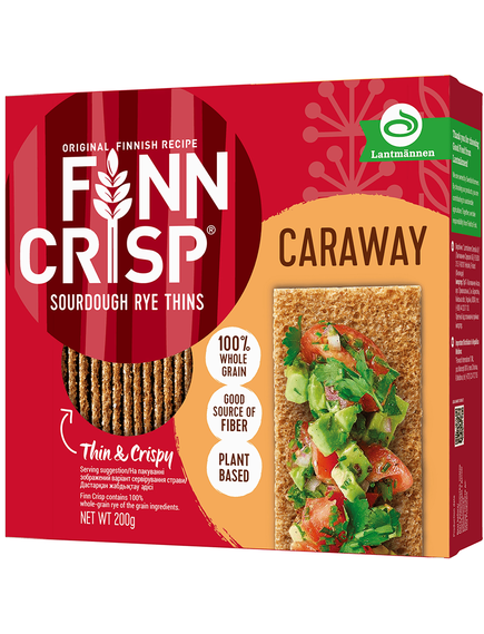 Finn Crisp Хлібці житні з Кмином упаковка 9шт*200 г, зображення 2