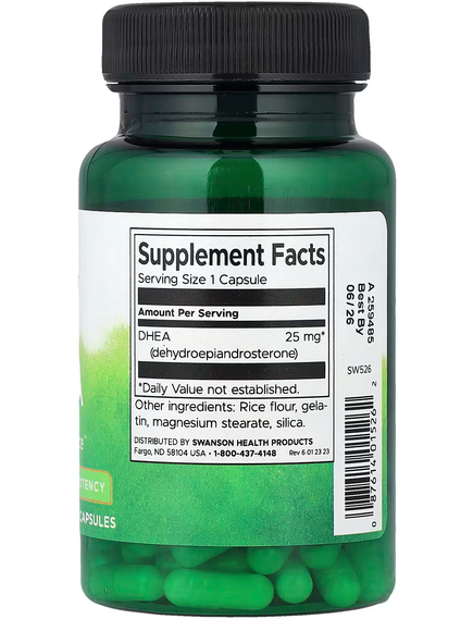 Swanson ДГЕА 25 мг 120 капсул, зображення 2