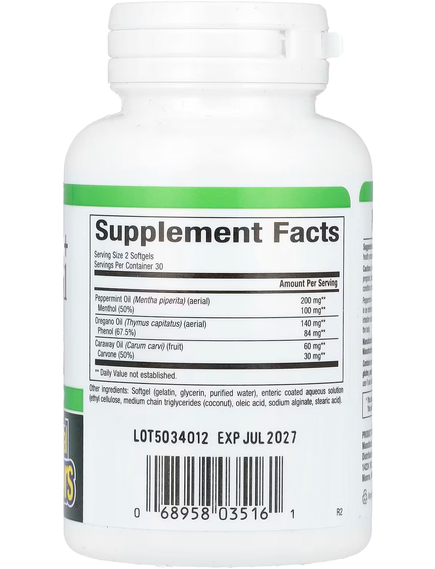 Natural Factors Комплекс з Перцевою М’ятою та Орегано 60 м'яких капсул, зображення 2