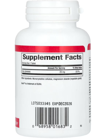 Natural Factors Хелат Цинку 25 мг 90 таблеток, зображення 2