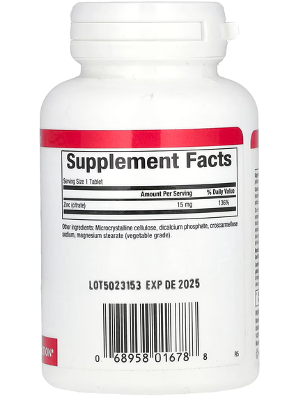 Natural Factors Хелат Цинку 15 мг 90 таблеток, зображення 2