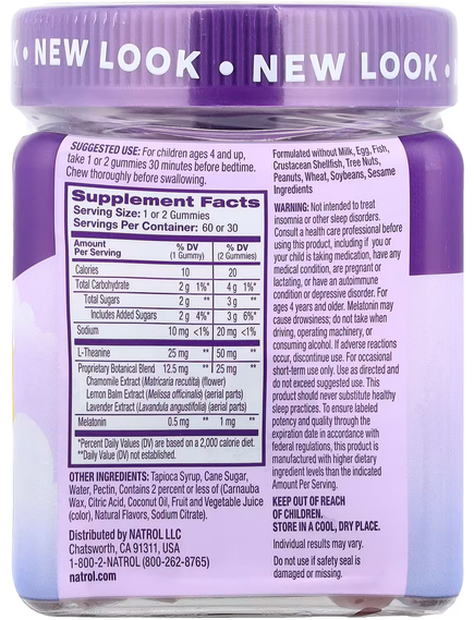 Natrol Kids Жувальна добавка з смаком полуниці з заспокійливою дією для дітей від 4 років 60 мармеладок, зображення 2