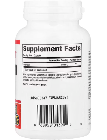 Natural Factors Кверцетин 500 мг 60 вегетаріанських капсул, зображення 2