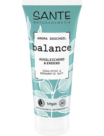 Sante Naturkosmetik Біо Гель для душу ароматичний з евкаліптом та бергамотом Balance 200 мл