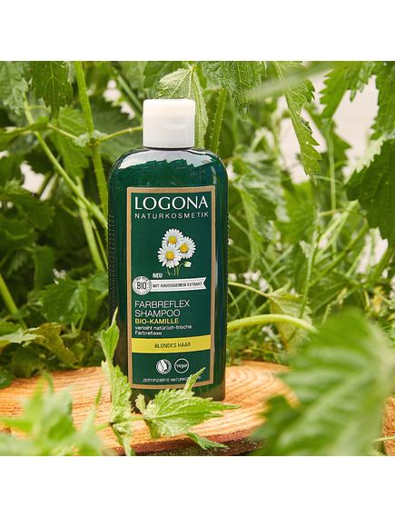 Logona Шампунь для фарбованого волосся світлого з органічною Ромашкою 250 мл, зображення 2