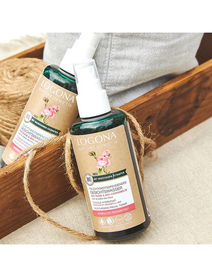 Logona Тонік для обличчя зволожуючий Троянда-Гамамеліс органічний 150 мл, зображення 2