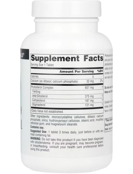 Source Naturals Бета-Ситостерол 375 мг Мега Сили 60 таблеток, зображення 2