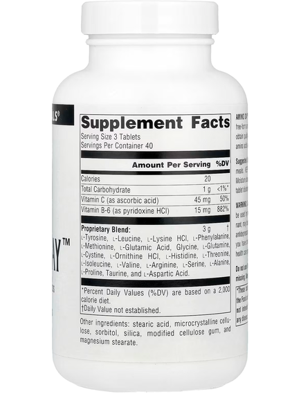 Source Naturals Amino Day Амінокислоти 1000 мг 120 таблеток, зображення 2