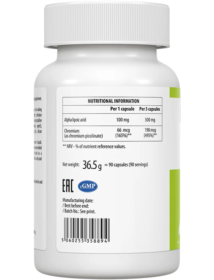 VPlab Ultravit Альфа-Ліпоєва Кислота 90 веганських капсул, зображення 2