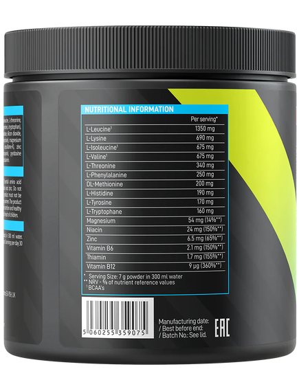 VPlab EAA+ Амінокислоти суміш зі смаком Фруктовий Пунш 250 г, зображення 2