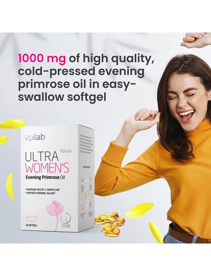 VPlab Ultra Women's Олія примули вечірньої 60 гелевих капсул, зображення 3