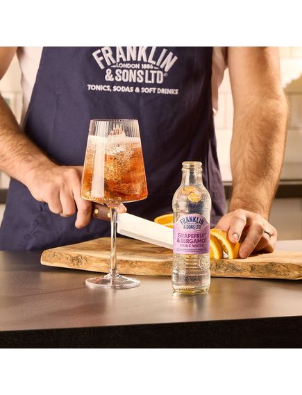 Franklin & Sons Напій Тонік Рожевий Грейпфрут та Бергамот Grapefruit & Bergamot Tonic Water б/а сильногазований упаковка 24шт*200 мл, зображення 2