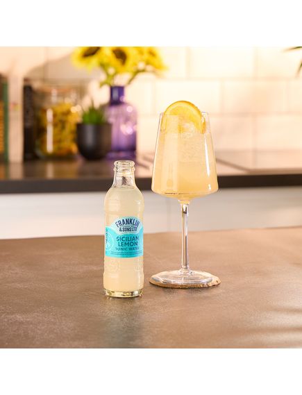 Franklin & Sons Напій Тонік Сицилійський Лимон Sicilian Lemon Tonic Water б/а сильногазований упаковка 24шт*200 мл, зображення 3