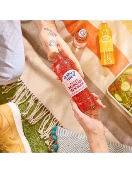 Franklin & Sons Напій Лимонад Малина Pressed Raspberry Lemonade б/a сильногазований упаковка 12шт*275 мл, зображення 4