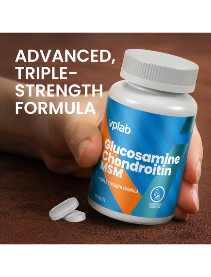VPlab Глюкозамін та Хондроїтин з МСМ 90 таблеток, зображення 2
