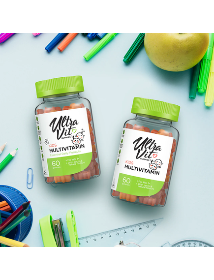 VPlab Ultravit Мультивітаміни для дітей 60 жувальних мармеладок, зображення 3