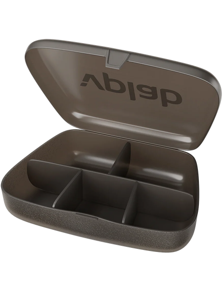 VPlab Кейс для таблеток та капсул чорний 5 секцій, зображення 2