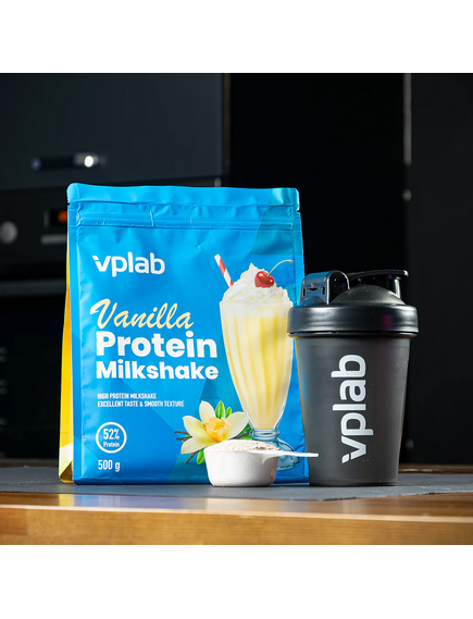 VPlab Спортивний шейкер-блендер з кулькою для змішування напоїв 700 мл, Основний колір: Чорний, зображення 2