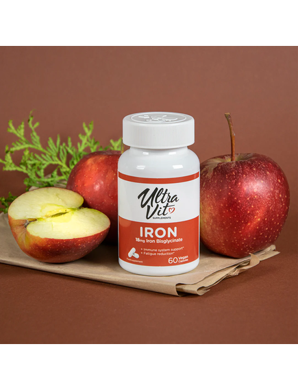 VPlab Ultravit Залізо 18 мг 60 веганських капсул, зображення 2