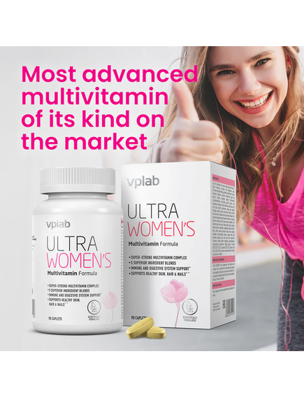 VPlab Ultra Women's Мультивітаміни для жінок 90 капсул, зображення 2