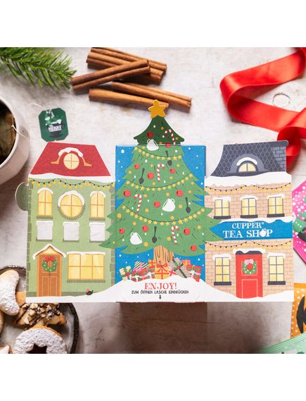 Адвент Календар 2025-2026 Cupper Чай для різдвяної насолоди органічний 24 пакетика-саше, зображення 3