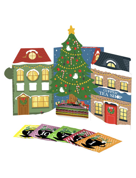 Адвент Календар 2025-2026 Cupper Чай для різдвяної насолоди органічний 24 пакетика-саше, зображення 2