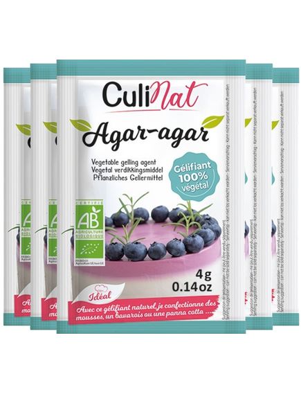 Агар-агар загущувач з морських водоростей органічний Culinat 5шт*4 г, зображення 2
