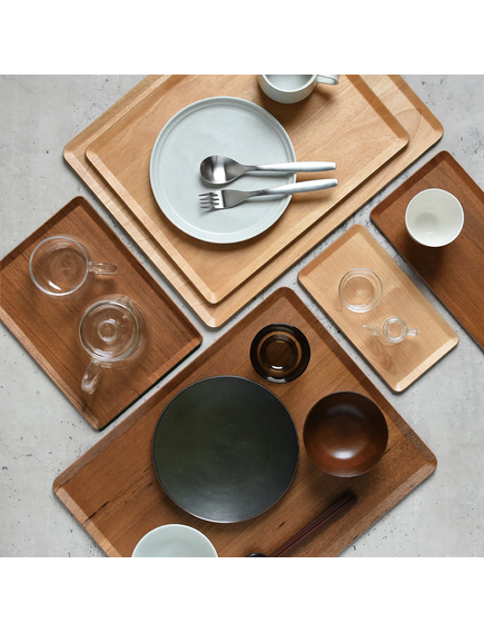 Таця дерев'яна Kinto Place Mat коричнева 360x280мм, зображення 2