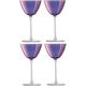 LSA International Набір бокалів для мартіні фіолетових Aurora 195 мл 4 шт.