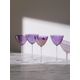 LSA International Набір бокалів для мартіні фіолетових Aurora 195 мл 4 шт., зображення 2