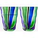 LSA Набір склянок тамблерів Folk 280 мл 2 шт. Колір Блакитно-Зелений, зображення 2