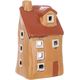 Свічник керамічний Будиночок Коричневий 14,5 см