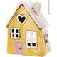Свічник керамічний Будиночок Жовтий 16 см