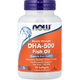 Now Foods DHA-500 ДГК-500 Подвійної Сили 500 мг 90 м'яких капсул